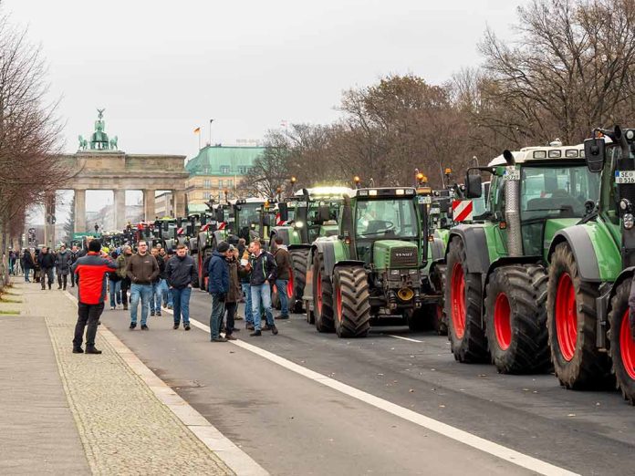 Angry Farmers Create Blockage in Capitol Using Tractors