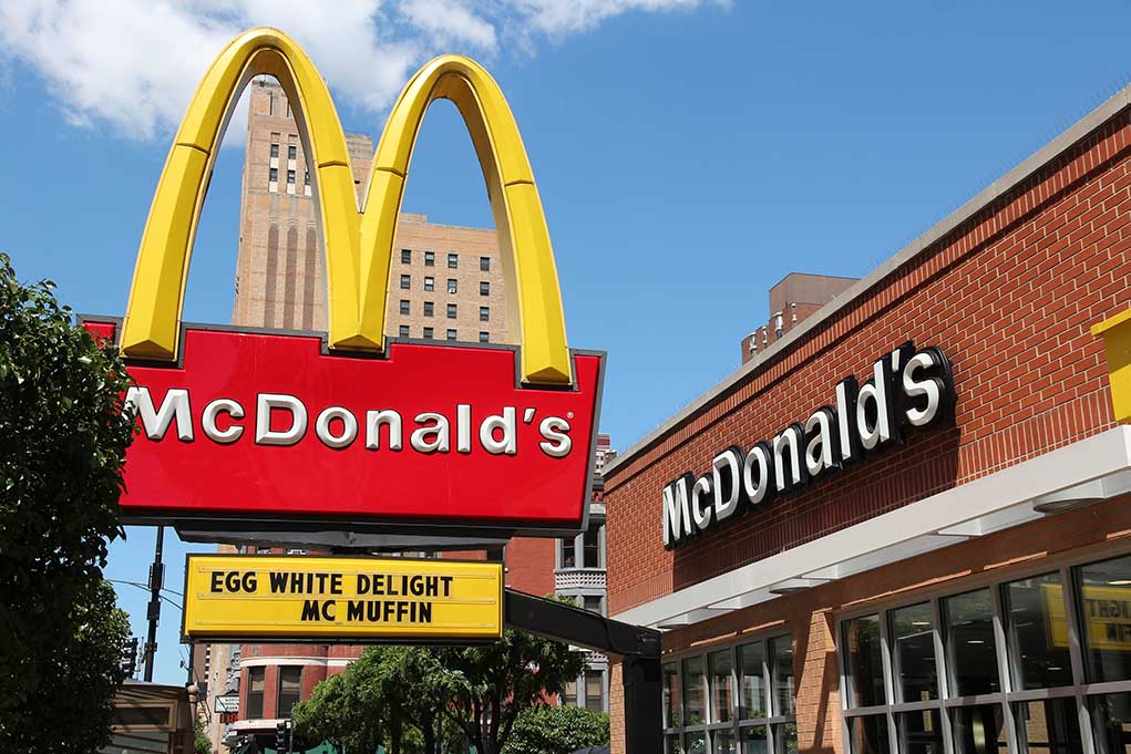 1521571457 featured image McDonald's restaurant with large advertising sign outside.