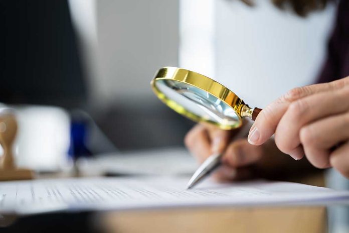 1895848177 featured image Person examining document with magnifying glass.