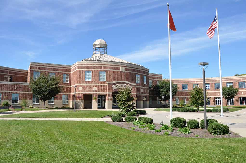 38095381 featured image School building with flags and clear sky