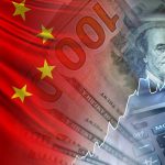Chinese flag currency stock chart calculator overlayed image