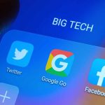 Big Tech apps Twitter Google Go Facebook icons