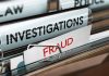 Files labeled Investigations and Fraud in folder.