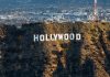 The Hollywood sign on a hillside