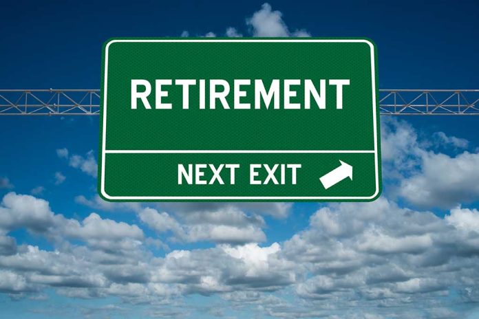 583127620 featured image Green road sign reading retirement next exit sky background
