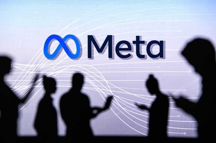 2131709785 featured image People silhouetted against Meta logo background