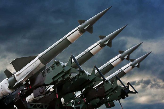71240899 featured image Four rockets pointed towards the sky