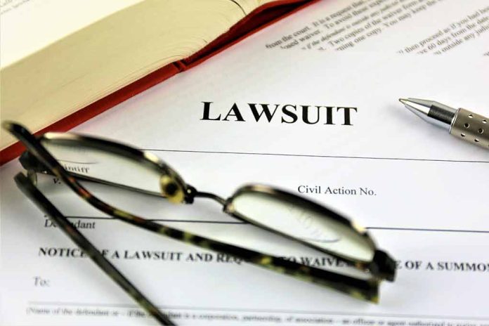 775833220 featured image Lawsuit paperwork with glasses pen and an open book
