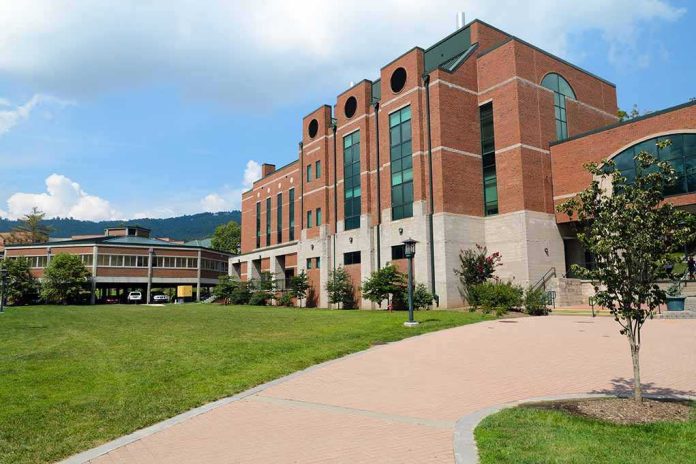 shutterstock_83102185.jpg Modern educational building on a college campus with landscaped grounds