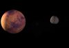 Harvard Claims — Massive Object Could Be Alien Tech A depiction of Mars and its moon in outer space