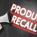 Regulators Sound Alarm—Deadly Sauce URGENT RECALL Person holding megaphone, Product Recall text.