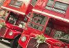Liberal Alarmism FALLS Flat – Gay Marriage Rights Are Safe! Two red double-decker buses decorated for a wedding with Just Married signs