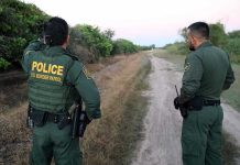 Progressive Icon’s SHOCKING ICE Remarks Two U.S. Border Patrol officers observing a dirt path.