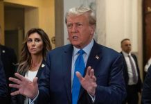 Trump’s Marijuana Shake-Up STUNS Washington Man speaking with hands raised, woman and security behind.