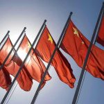 China’s TERRIFYING Digital Police State Goes Live Red flags with yellow stars on flagpoles.