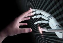 AI’s Dark Side: Did ChatGPT Push Man to Kill? Human and robotic hand reaching out to touch.