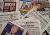 Trump Trials Rigged?! Newspaper headlines about Trumps indictment.