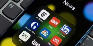 Power Shift ALERT: Dramatic Swing-State Moves News app icons on a smartphone screen.