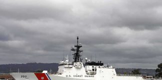 Drones, Sanctions, and Ambiguity: The Cuban Crisis Unfolds A U.S. Coast Guard ship docked under cloudy skies