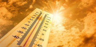 Endless Summer Alert: 2026’s Heatwave Shocker A thermometer displaying temperature against a sunset sky