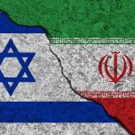 Backroom Deal BLINDSIDES Israel Israeli and Iranian flags divided by a cracked line.