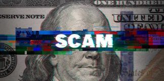 Civil-Rights ICON Indicted — Donors Blindsided Scam text overlaid on distorted 100 dollar bill