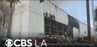 6 Days of TOXIC FUMES — How SAFE is ‘Safe Enough?’ Smoke continues to grow Sunday morning from the Boyle Heights warehouse fire