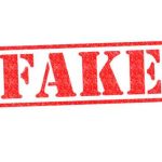 Hospitals FOOLED — 2,300 FAKE NURSES EXPOSED Red stamp with the word FAKE prominently displayed
