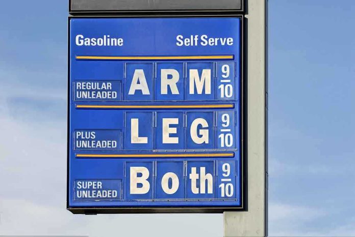 shutterstock_1719803 Gas station price sign displaying fuel prices