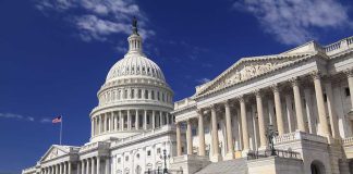 Senate’s Overnight POWER PLAY FINALLY Mirrors The PUBLIC! The U.S. Capitol building with its dome and columns under a blue sky