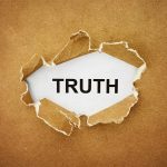 DNA Goldmine EXPOSED — Then PAPERED OVER! A piece of torn paper revealing the word TRUTH underneath