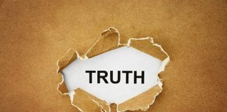 DNA Goldmine EXPOSED — Then PAPERED OVER! A piece of torn paper revealing the word TRUTH underneath