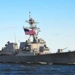 Trump LIFTS BLOCKAGE — But What Did Iran REALLY GET? naval destroyer with flags sailing on open water