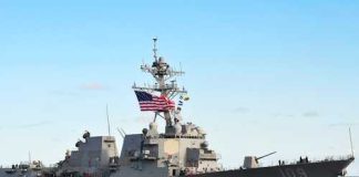 Trump LIFTS BLOCKAGE — But What Did Iran REALLY GET? naval destroyer with flags sailing on open water