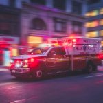 Holiday Cookout Turns Into WAR ZONE Ambulance speeding with flashing lights in city street
