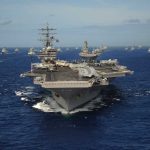 Tankers HIT, Washington DOUBLES DOWN! Aircraft carrier leads a naval fleet at sea