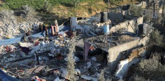 Deadly Roof Crash KILLS 14! People inspecting rubble and debris of destroyed buildings.