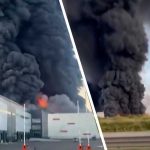 Drone War Torches AMAZON! Massive Fire Erupts at Wildberries Warehouse in St. Petersburg, Russia After Ukrainian Drone Strike