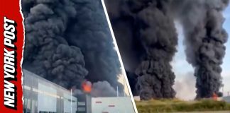 Drone War Torches AMAZON! Massive Fire Erupts at Wildberries Warehouse in St. Petersburg, Russia After Ukrainian Drone Strike