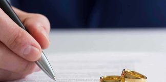 Vegas Vows, SCANDALOUS Political POWER PLAY Hand signing a document beside two gold wedding rings