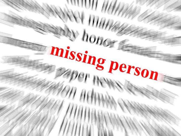 shutterstock_108299963 Text graphic highlighting missing person in red among blurred words