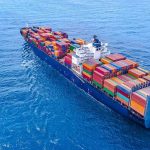 ICED FRUIT Cargo Hides $290M Surprise! Container ship carrying colorful cargo containers at sea