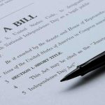 Religion BASED-ONLY Hiring BILL ADVANCES! Bill document with black pen on paper