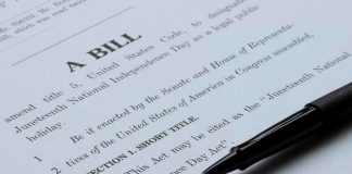 Religion BASED-ONLY Hiring BILL ADVANCES! Bill document with black pen on paper