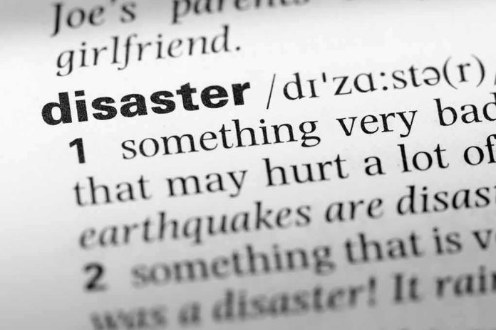 shutterstock_353538725-2- Close-up of a dictionary page showing the definition of the word 'disaster'