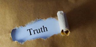 Court SMACKDOWN — Biden’s SECRET Tapes REVEALED! Torn brown paper revealing the word 'Truth' on white background