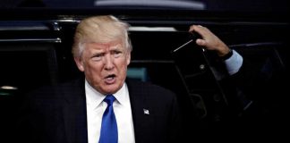 TRUMP VOWS Sharia Ban — Terrible FALLOUT man in suit stepping out of a vehicle