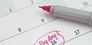Why Working When BLACK Deserves HIGHER PAY — WHAT??! Calendar with pink marker circling the 16th