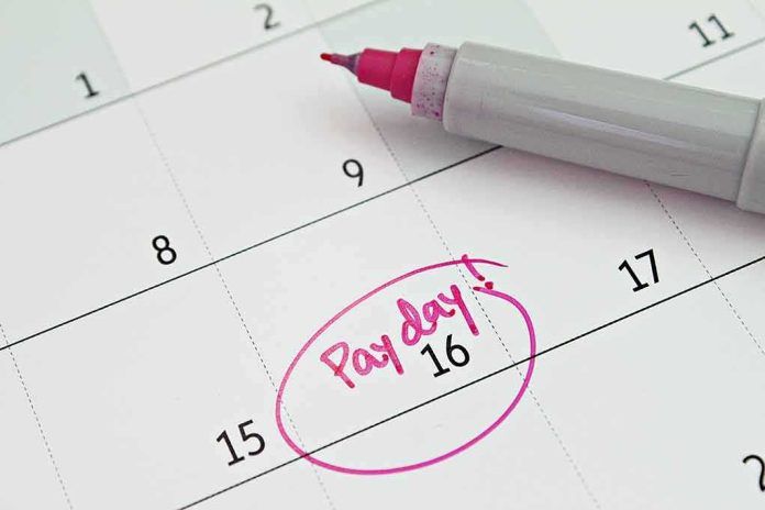 Calendar with pink marker circling the 16th