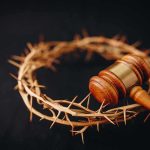 Court SHIELDS Confessions, Kids Left EXPOSED? Wooden judge's gavel beside a crown of thorns on a dark background